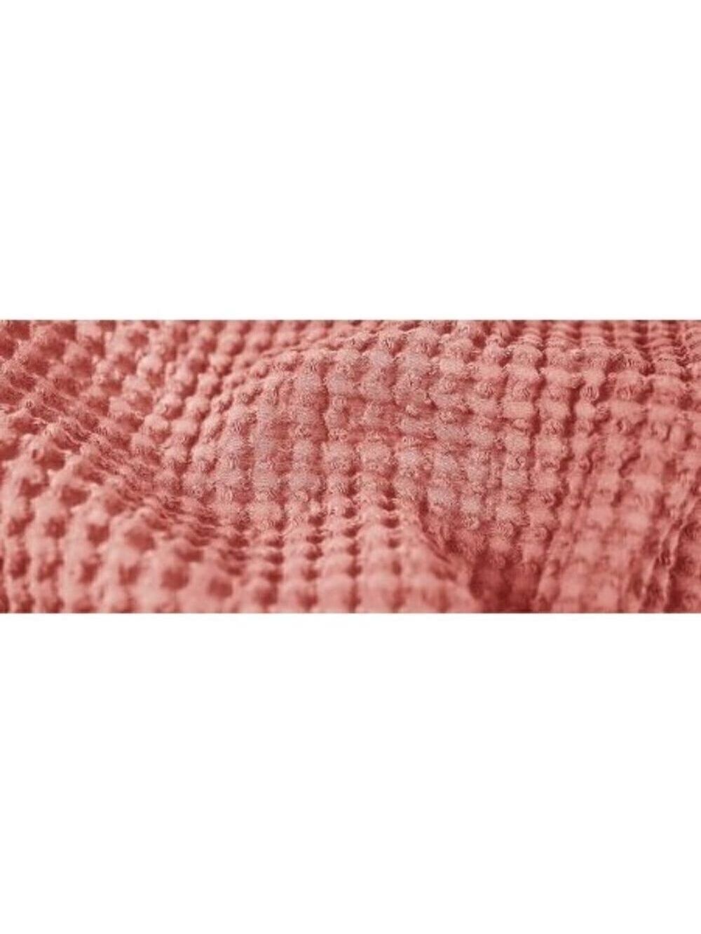 COTTON Waffle Weave Blanket King Size Pink Soft Lightweight Bed Blanket NWT - Picture 6 of 8